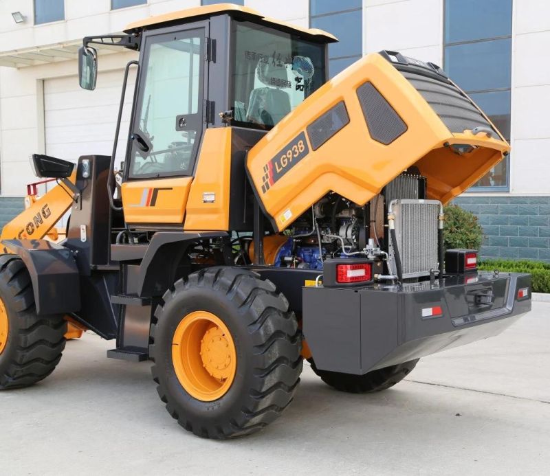 Lugong Small Turning Radius Construction Equipment Mini Wheel Loader with CE