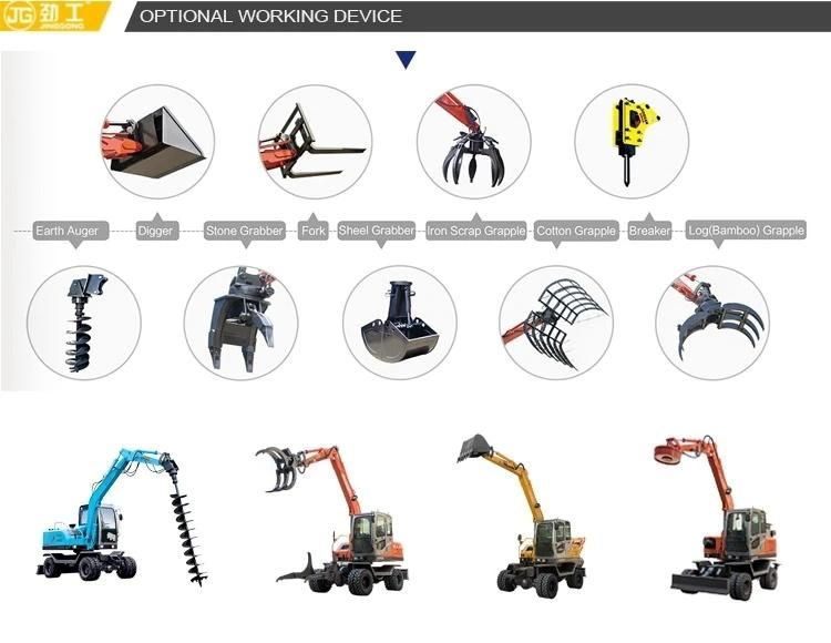 Bale Grab Excavator Machine for Handling Cotton