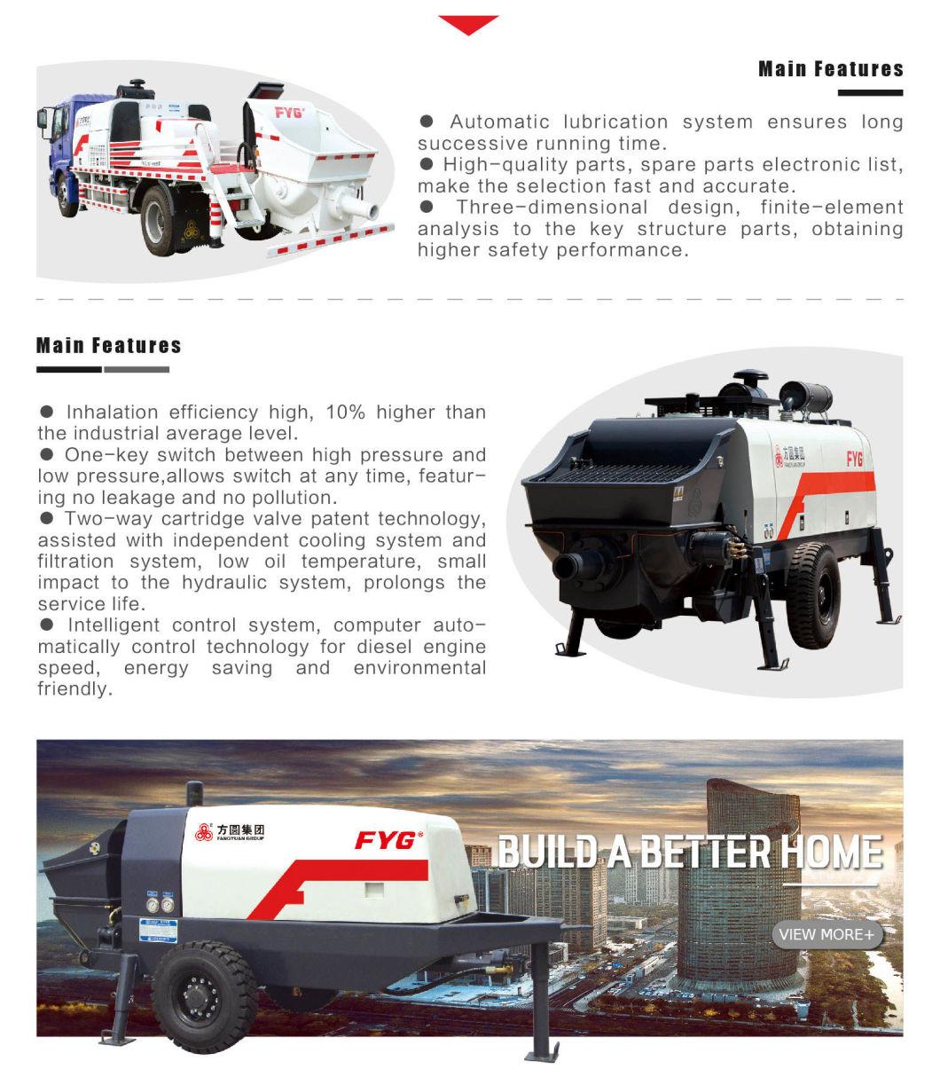 CE Certificated Max Flow Rate 40cbm Hbts40-08-75 Concrete Pump