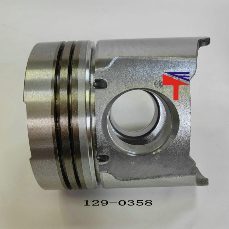 High-Performance Diesel Engine Engineering Machinery Parts Piston 129-0358 for Wheel Loader 966f 966g Construction Bulldozer D6d D6g Engine 3306