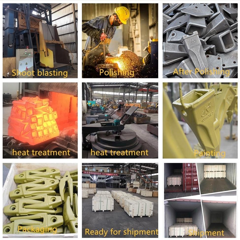 42N-812-1220 42N-812-1230 42N-833-1390 Komatsu WB93 Style Backhole Loader Bucket Tooth, Construction Machine Spare Parts, Excavator Bucket Teeth