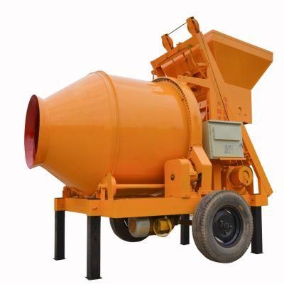 High Quality Construction Equipment Electric Trailer Mounted Concrete Mixing Pump Drum Concrete Mixer