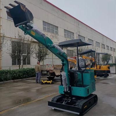Rated Power 15kw Hydraulic Excavator 1.5ton Mini Excavators with Imported Engine