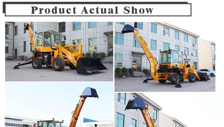 20% off CE OEM ISO SGS Factory Building Backhoe1000kg Customized Mini Backhoe Loader  cheap small Wheel Compact Digger Backhoe Loader