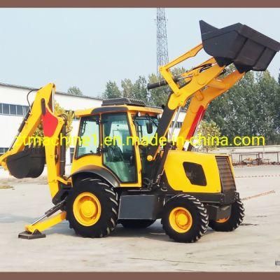 Chinese Machinery Mini Backhoe Loader 0.3 Cbm 2.5 Ton Mini Backhoe Loader for Sale