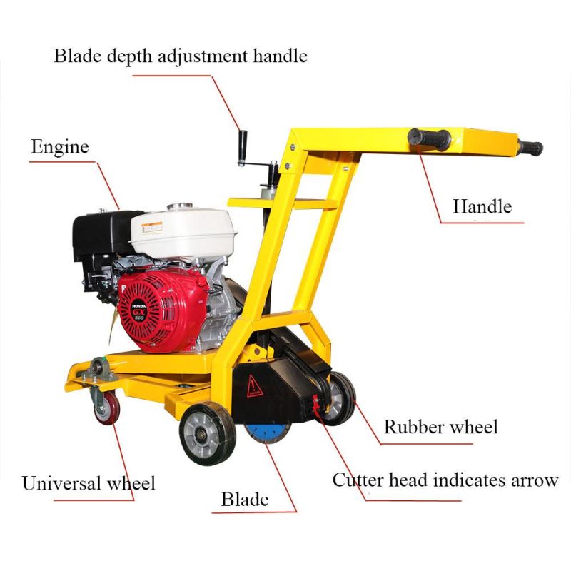 Concrete Grooving Machine Floor Road Surface Milling Machine Concrete Floor Cutting Machine