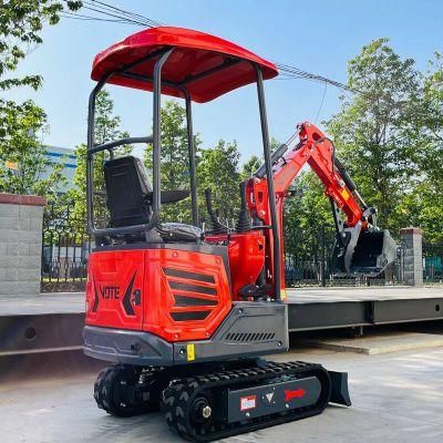 CE EPA Mini Digger 1000kg Bagger Mini Excavator 1 Ton Mini Excavator Prices Low