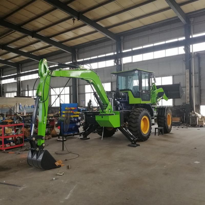 Low Price Multipurpose Engineering Backhoe Machine 9ton Weight 3ton Load Backhoe Loader