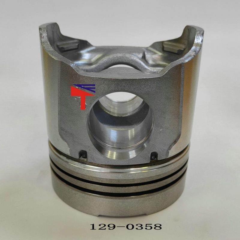 High-Performance Diesel Engine Engineering Machinery Parts Piston 129-0358 for Wheel Loader 966f 966g Construction Bulldozer D6d D6g Engine 3306