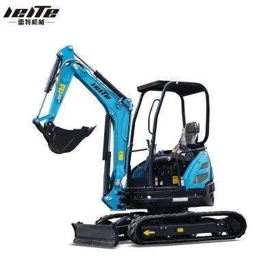 Top Level Quality 2 Ton Lt1026s Medium Size Hydraulic Crawler Excavator 0.06m3 Mini Excavator Operating Weight 2600kg