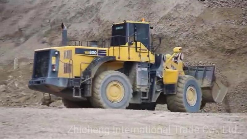 Used Secondhand Wa600-6 Wheel Loader Earth Moving Mining Construction Machinery Equipment Mining Machine Payloader Wa470 Wa400 Wa500 Wa600 Front Tractor 6 Ton