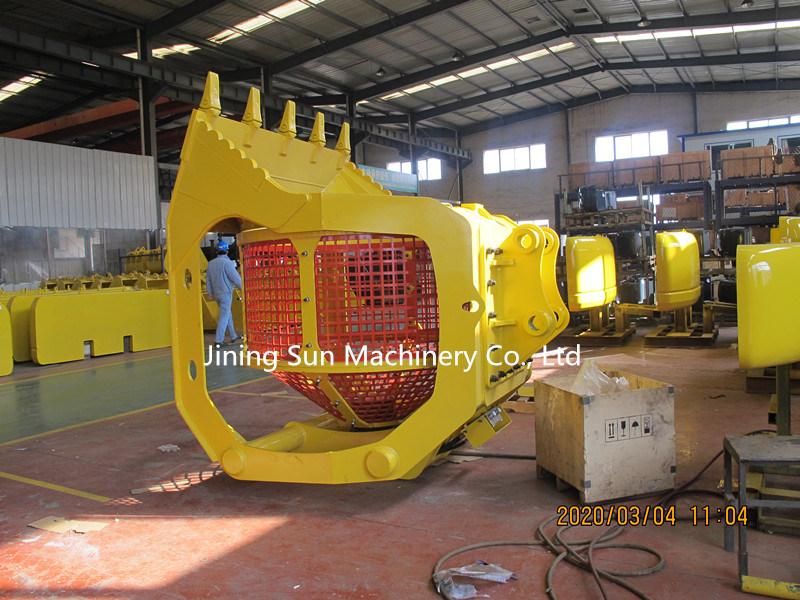 Excavator Sieve Bucket with Rotary Drum for 10-16 Tons Excavators