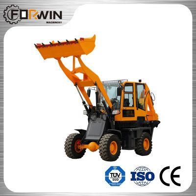 Compact Cheap Price List Fw180 Articulated Front Mini Wheel Backhoe Excavator Loader with CE ISO