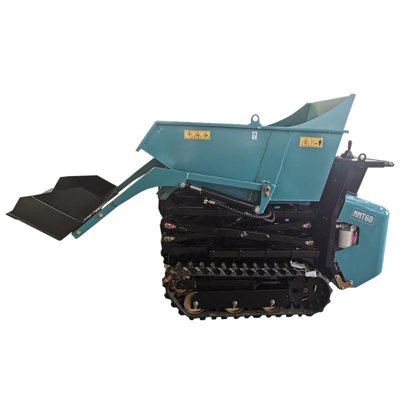 0.3cbm Bucket 800kg Load Rubber Track Crawler Mini Dumper