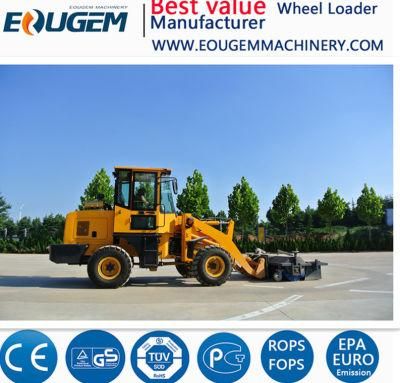 Eougem Zl12f 1.2 Ton Front Loader with Sweeper