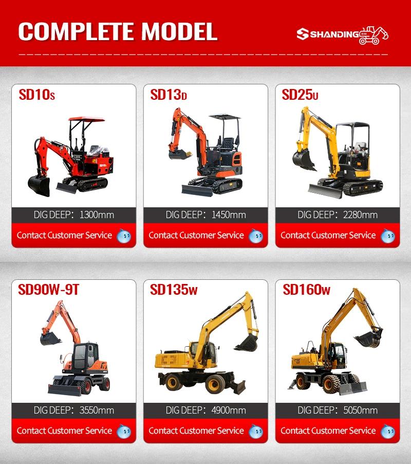 SD13D SD12s SD18u SD20u Manufacturer of Mini Diggers and Excavators.