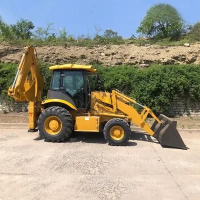 Factory Outlet Brand Wheel Drive Mini Small Hydraulic Front End Loader and Tractor Backhoe Excavator Loader 2.5t Fw388 with Yuchai Engine