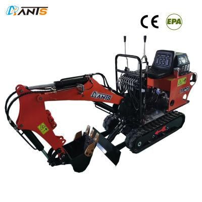 CE Micro Crawler Digger 800kg Mini Excavator with 0.02cbm Bucket