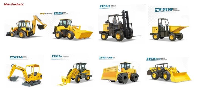 Loader Backhoe Ztw30-25 Mini Tractor Backhoe Loader Compact Tractor with Loader and Backhoe