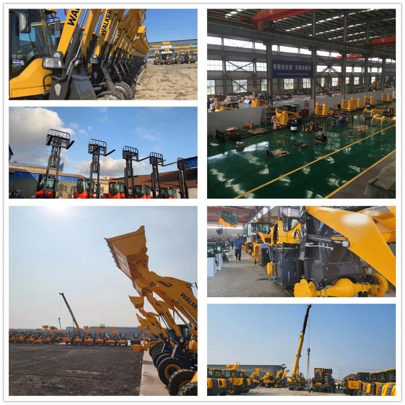 China Factory Wholesale 1/1.2/1.5 Ton Small Wheel Loader Small Forklift Skid Steer Loader 4WD Front Loader CE Certification Euro 5 Engine Construction Sit