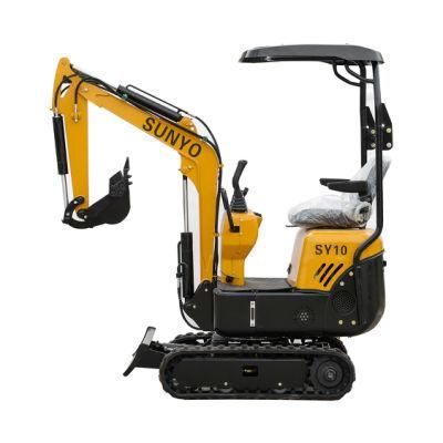 Sunyo Sy10 Mini Excavator as Middle Excavator, Skid Steer Loader, Hydraulic Excavator