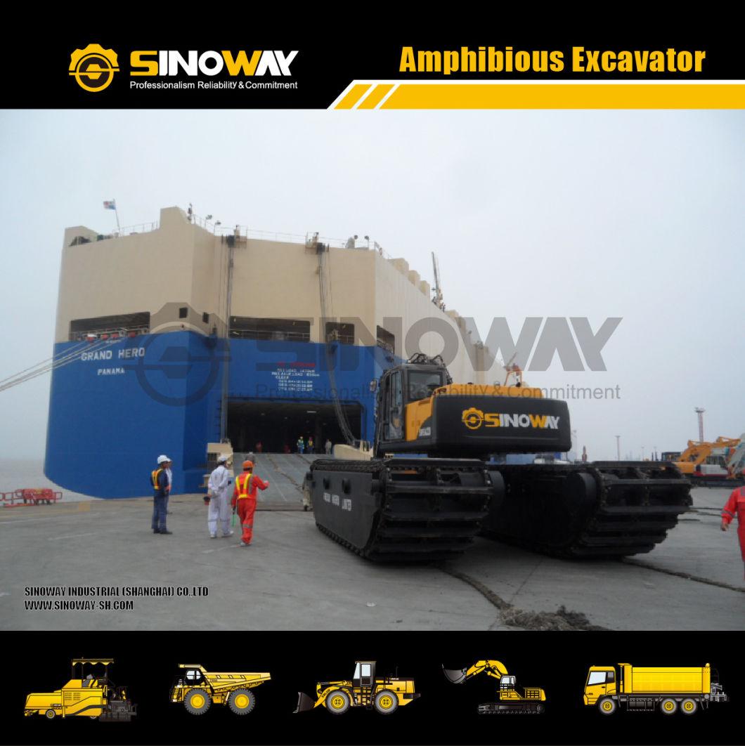 Sinoway Amphibious Excavator in Malaysia