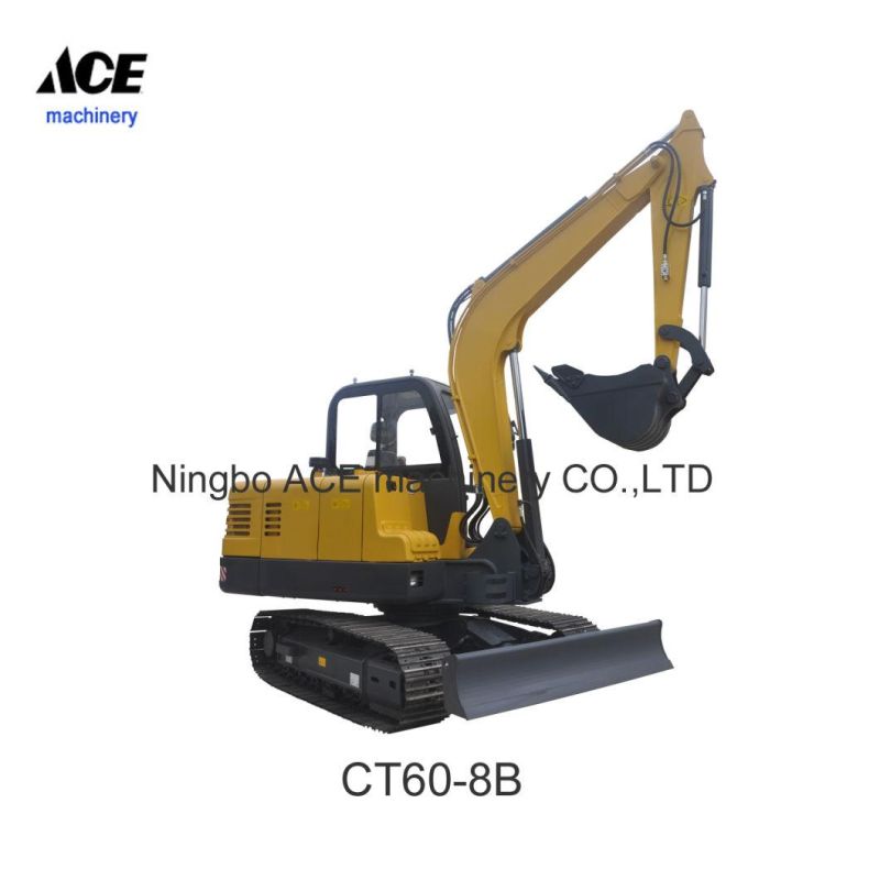 China 6ton Excavator Manufacture Mini Crawler Excavator 6ton Hydraulic Digger for Sale