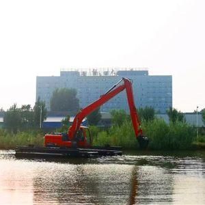 Marsh and Wetland Crawler Amphibious Excavator Dredging Swamp Buggy Excavator Floating Pontoon Undercarriage