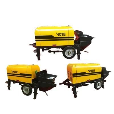 New Mini Concrete Pump Machine Prices Diesel Engine Trailer Mounted Concrete Stationary Pumps for Sale