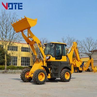 All-Terrain Multifunctional Cheap 4WD Wheel Loader Backhoe Cabin with Price Chinese Backhoe Loader for Sale