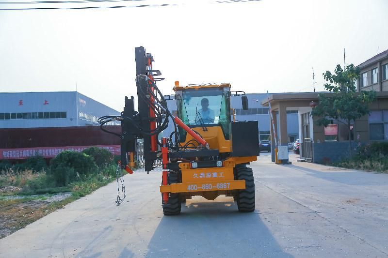 Piling, Pulling, Drilling, Integrated Function Highway Guardrail Pile Driver Jdy956z