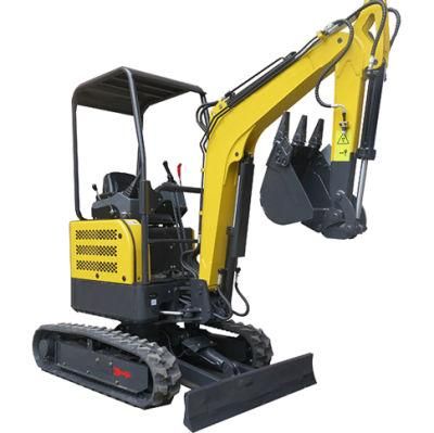 Hot China Mini Excavator 0.8t -10 Ton Small Digger 1 Ton 3 Ton Excavator with Rubber Track for Sale