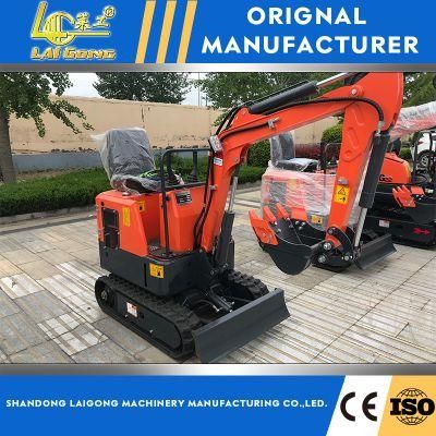 Lgcm Made in China 1ton Digging Mini Excavator Small Mining Excavator