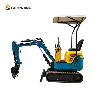 Beautiful Style New Design 1.0 Ton Small Excavator with Famous Engine Hydraulic System for Sale