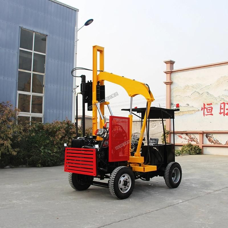 Hydraulic Guardrail Pile Drilling Machine