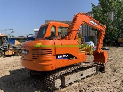 Used Doosan Mini Excavator Dh80 Crawler Earth Moving Excavator