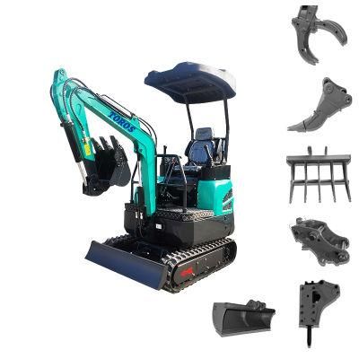 Efficient More Higher China Digger 1400kg Mini Yuchai Excavator for Sale Exavator Mini Construction Machine Free Shipping