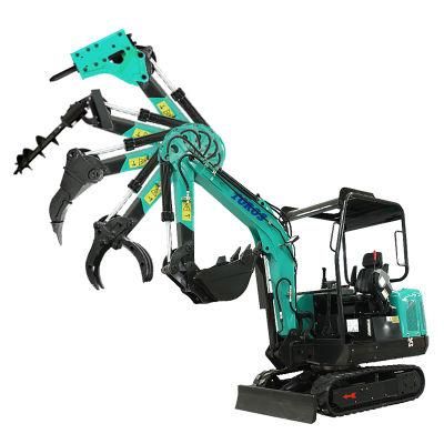 Small Excavator for Sale with Rubber Track Mini Excavator New Hydraulic Digger