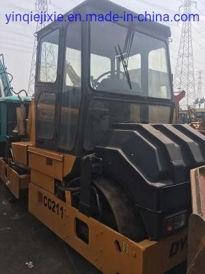 Used Double Drum Vibration Compactor, Secondhand Dynapac Cc211 Road Roller