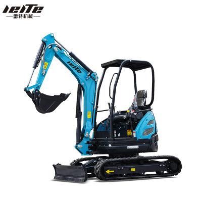 Boom Swing 2 Ton Mini Excavator Small Excavation Equipment Micro Digger for Construction Work