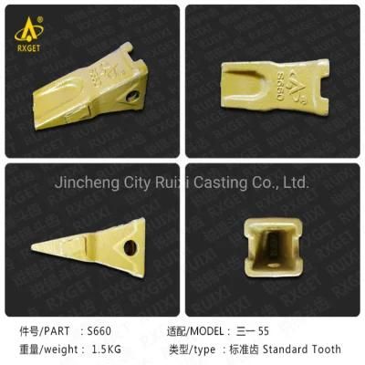 Ld100t /12076809K Sy75 Style Bucket Teeth, Construction Machine Spare Parts, Excavator and Loader Bucket Adapter and Tooth