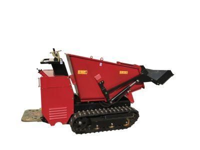 China Self-Loading 1200kg Mini Crawler Transporter Tracked Mini Dumper