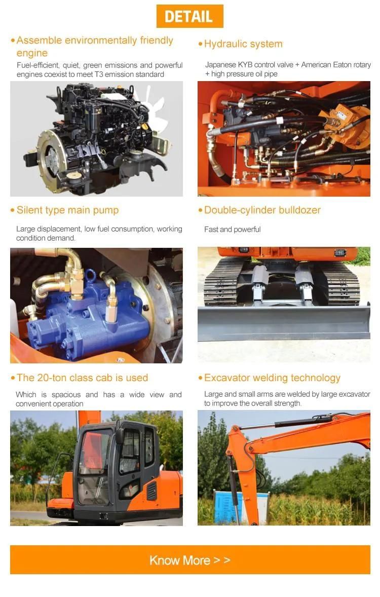 CE EPA China Cheap Price Hydraulic Excavator New Crawler Small 0.8 Ton 1 Ton 2 Ton 3 Ton Digger Micro Mini Excavators Excavadora with CE