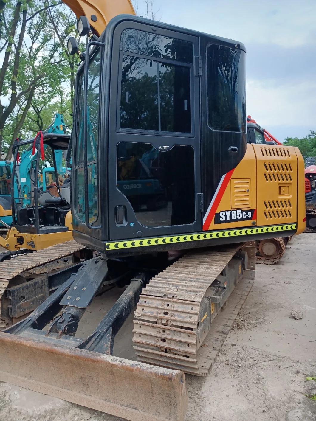 Used Sy85c-9track Crawler Small Excavator Micro Diggertractor for Sale Max Philippines Colombia Canada India Unique Africa Power