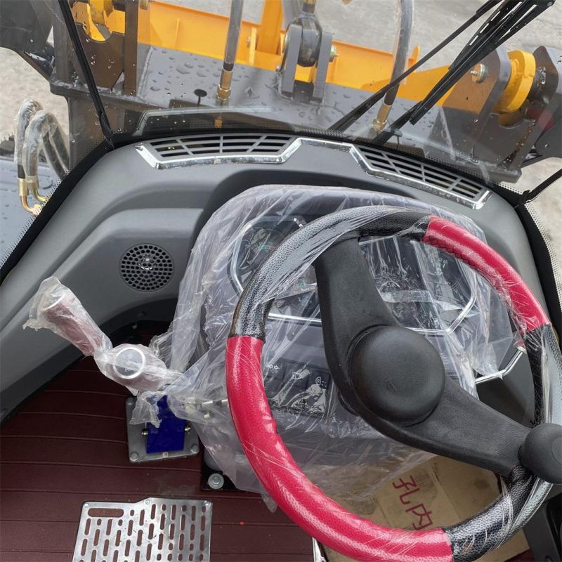 China Factory Wholesale 1/1.2/1.5/2/2.5 Ton Small Wheel Loader Small Forklift Skid Steer Loader 4WD Front Loader CE Certification Euro 5 Engine Construction Sit