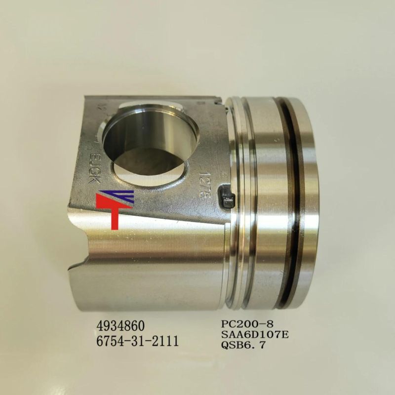 High Quality Diesel Engine Mechanical Parts Piston 6754-31-2111 for Engine Parts PC200-8 SAA6d107e Qsb6.7 Generator Set