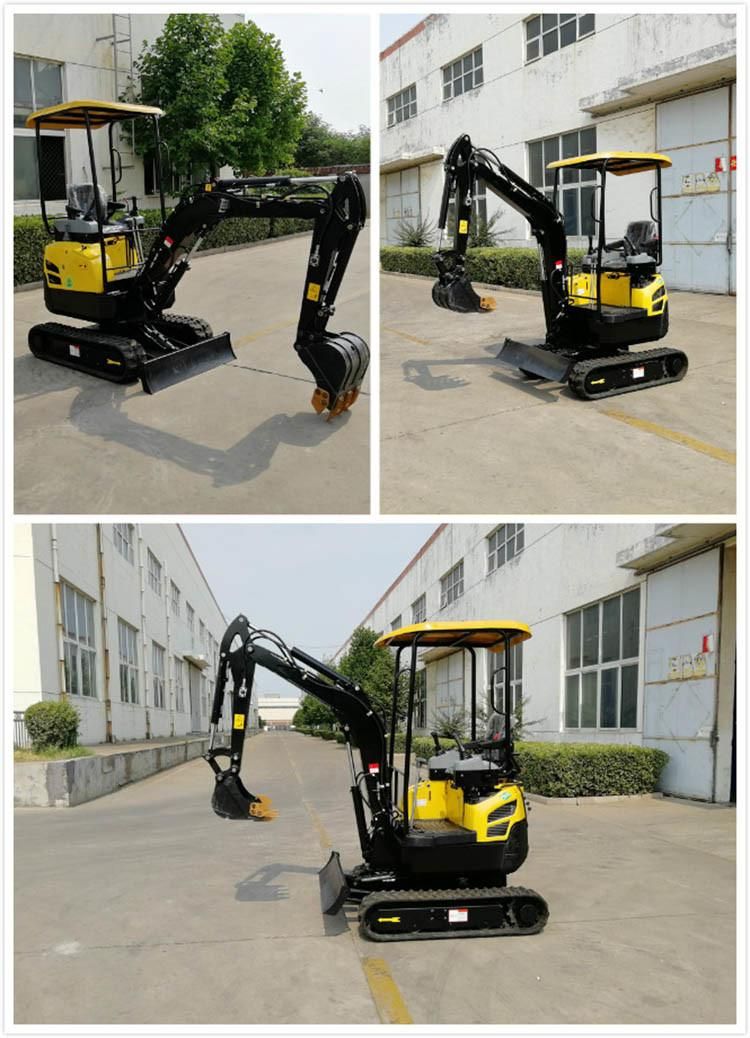 2 Ton New Mini Excavator Small Excavator and Accessories Custom Manufacturer