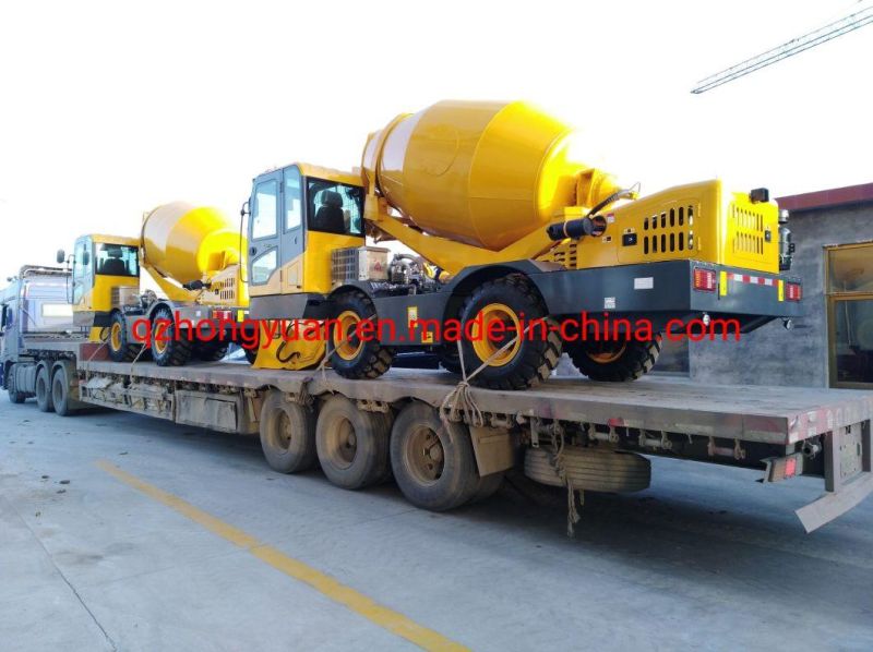 Mobile Portable Self Loading Mini Concrete Truck Mixer Hy400