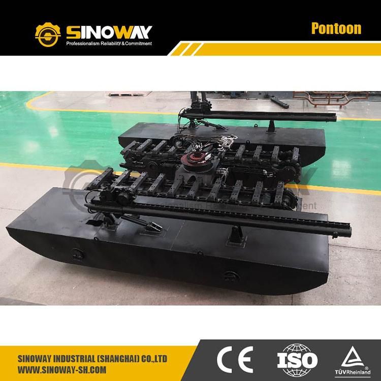 New Steel Floating Tank Pontoon Chassis for Hydraulic Amphibious Excavator