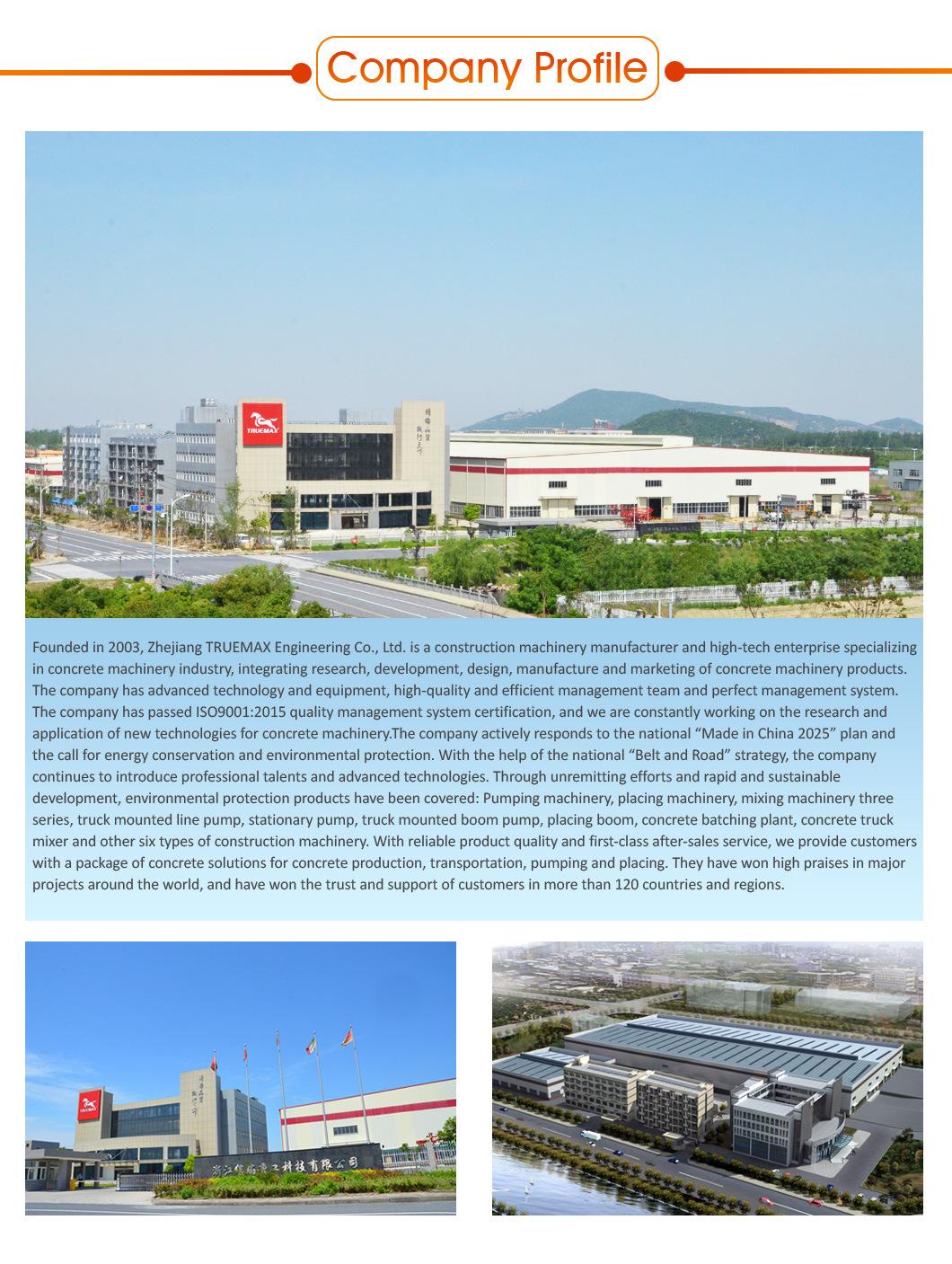 Truemax Factory Price Building Equipment Concrete Machine Placing Radius 28m (PB 28A)